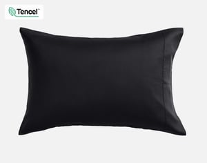 QE Home 350TC BeechBliss TENCEL™ Modal Pillowcases in Black (Set of 2), Queen