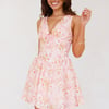 Sunlit Summer Mini Dress Pink