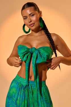 AKIRA Into The Garden Bralette | Green | Size 1X/2X