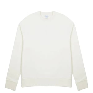 Sunspel Womens Loopback Sweatshirt Archive White