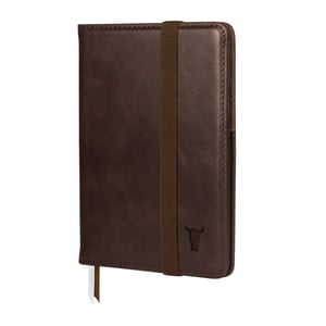 Leather Passport Holder - Dark Brown