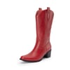 DREAM PAIRS Women   s Embroidered Mid Calf Cowboy Boots