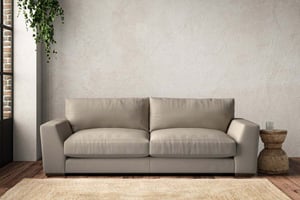 nkuku Guddu Large Sofa | Make To Order | Recycled Cotton Stone | No Colour
