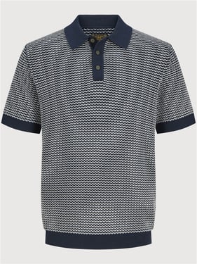 Jack & Jones Blukingsley Knit Polo - Sky Captain - XL