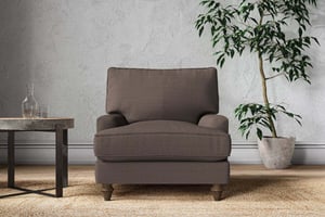 nkuku Marri Armchair | Make To Order | Recycled Cotton Mocha | No Colour