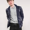 IMMORTAL Navy Leather Jacket.