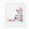 House Rules Vertical Art Print