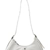 Moto Bag Black White Pebble Silver