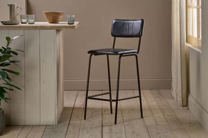 nkuku Ukari Counter Dining Chair | Seating | One Size | Aged Black