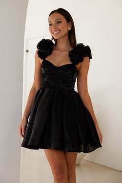 Fairytale Life Mini Dress Black