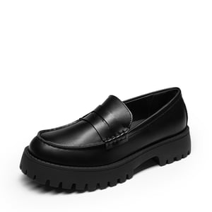 DREAM PAIRS Women s Chunky Platform Classic Loafer