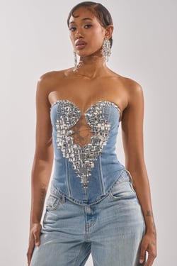 AKIRA Gemima Corset Top | Size 1X