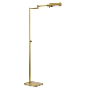 Noble Natural Brass Steel Floor Task Reading Lamp