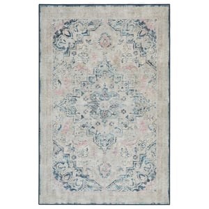 Classical Blue Eco-Washable Rug - 185x275cm