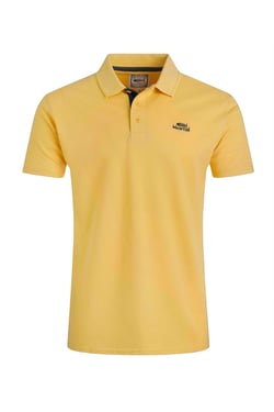 Weird Fish Miles Pique Polo Shirt Lemon Size L