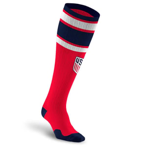 For Bare Feet USMNT Knee High Classic Red Socks / L