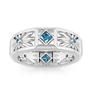Jeulia Vintage Baroque Style Hollow Pattern Band