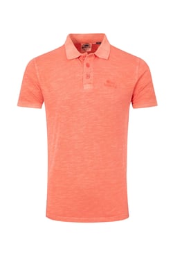 Weird Fish Indy Slub Polo Shirt Dark Coral Size XL