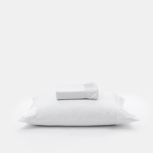 Signature Small Sheet Set Twin XL PROSSIONI® White Grand Hotel Percale , Luxury Organic Bedding and Sheet Sets , PROSSIONI