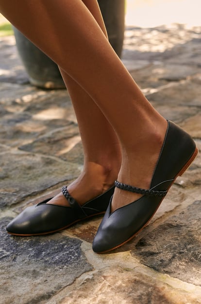 New Love Leather Ballet Flats (Sz. 7.5)