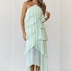 Santorini Breeze Halter Maxi Dress Lime