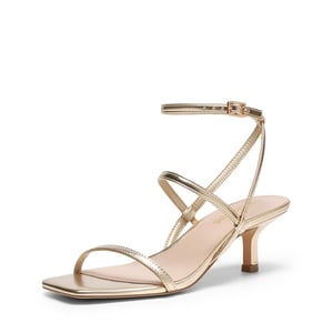 DREAM PAIRS Women   s Strappy Kitten Heel Sandals