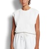 White Cotton Tank - M