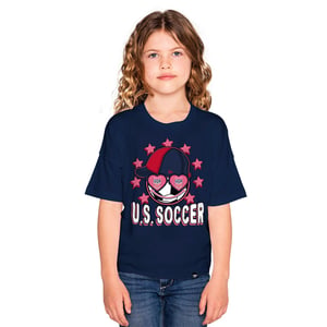 Girls New Era USWNT Raw Edge Glitter Tee / XL
