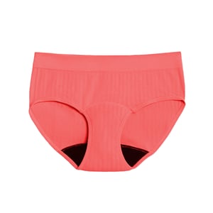 The Bikini Period. in SportyStretch For Heavy Flows - Coral / 2X
