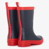 Kids Navy & Red Matte Rain Boots