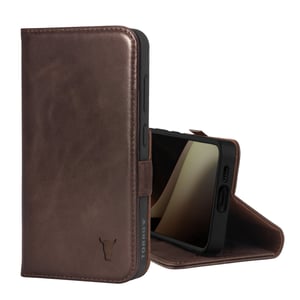 Galaxy S24 Leather Case (with Stand Function) - Dark Brown