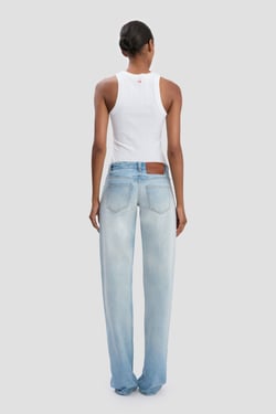 Victoria Beckham Rib Tank In White - XL - Womens