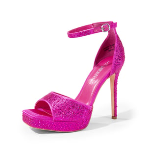 DREAM PAIRS Peep Toe Stiletto Heel Sandals