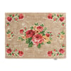 Vintage Rose Washable Doormat - 65x85cm