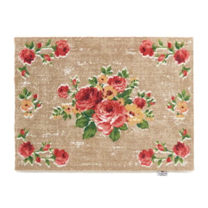 Vintage Rose Washable Doormat - 65x85cm