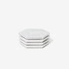 Marble Coasters - White