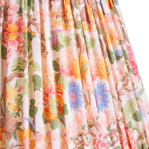 45cm straight empire shade in original Little Magnolia linen by GP & J Baker
