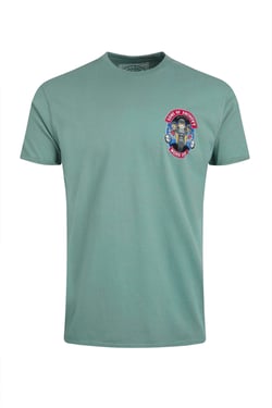 Weird Fish Sons of Anchovy Back Print Artist T-Shirt Mineral Blue Size S