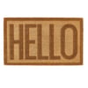 Embossed Coir Hello Doormat - 45x75cm