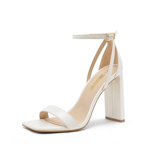 DREAM PAIRS Women s Open Toe Chunky High Heel Sandals