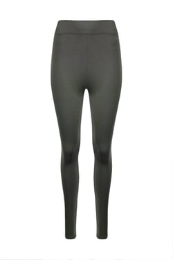 Weird Fish Lilliane High Waisted Leggings Olive Green Size 8