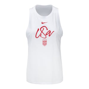 Women's Nike USWNT Script White Tank / XL