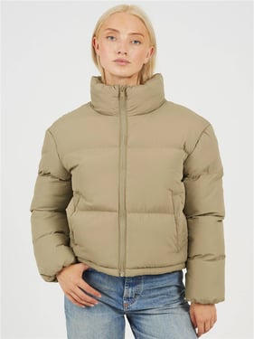 Brave Soul Padded Puffer Coat - Sage - 8