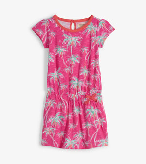 Girls Palm Trees T-Shirt Dress