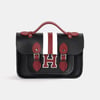 The Mini - Black with Harvard Stripe