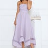 Visit The Moon Strapless Midi Dress Lilac