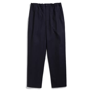 Norse Projects Ezra Relaxed Cotton Wool Twill Trouser Dark Navy