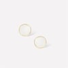 White Enamel Ripple Earrings
