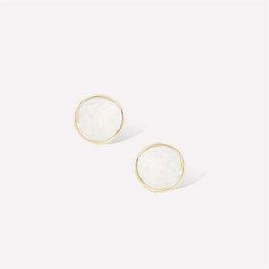 White Enamel Ripple Earrings