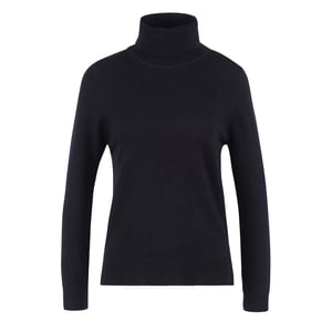 Barbour Womens Pendle Roll Neck Knit Classic Black/Fawn